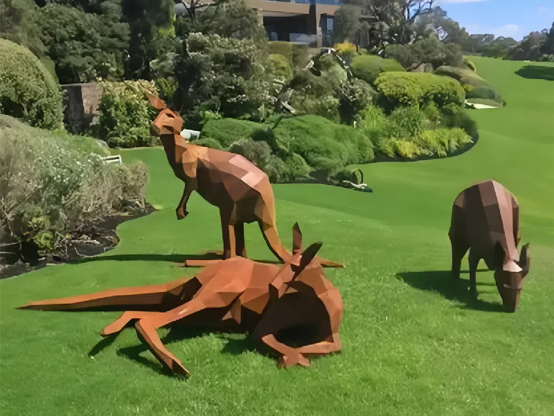 outdoor corten steel sculptures for sale